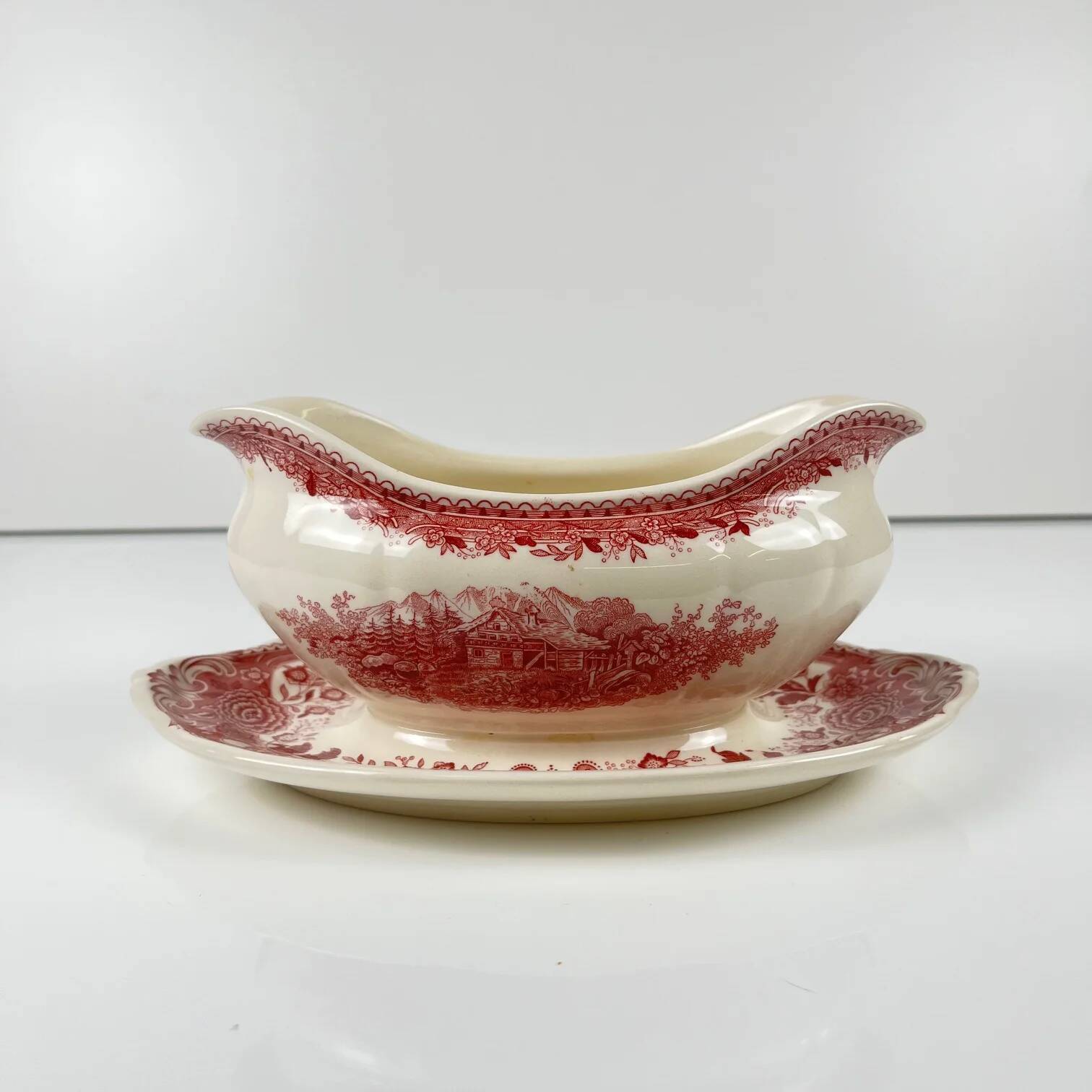 Sauceboat "Burgenland", Villeroy & Boch, red