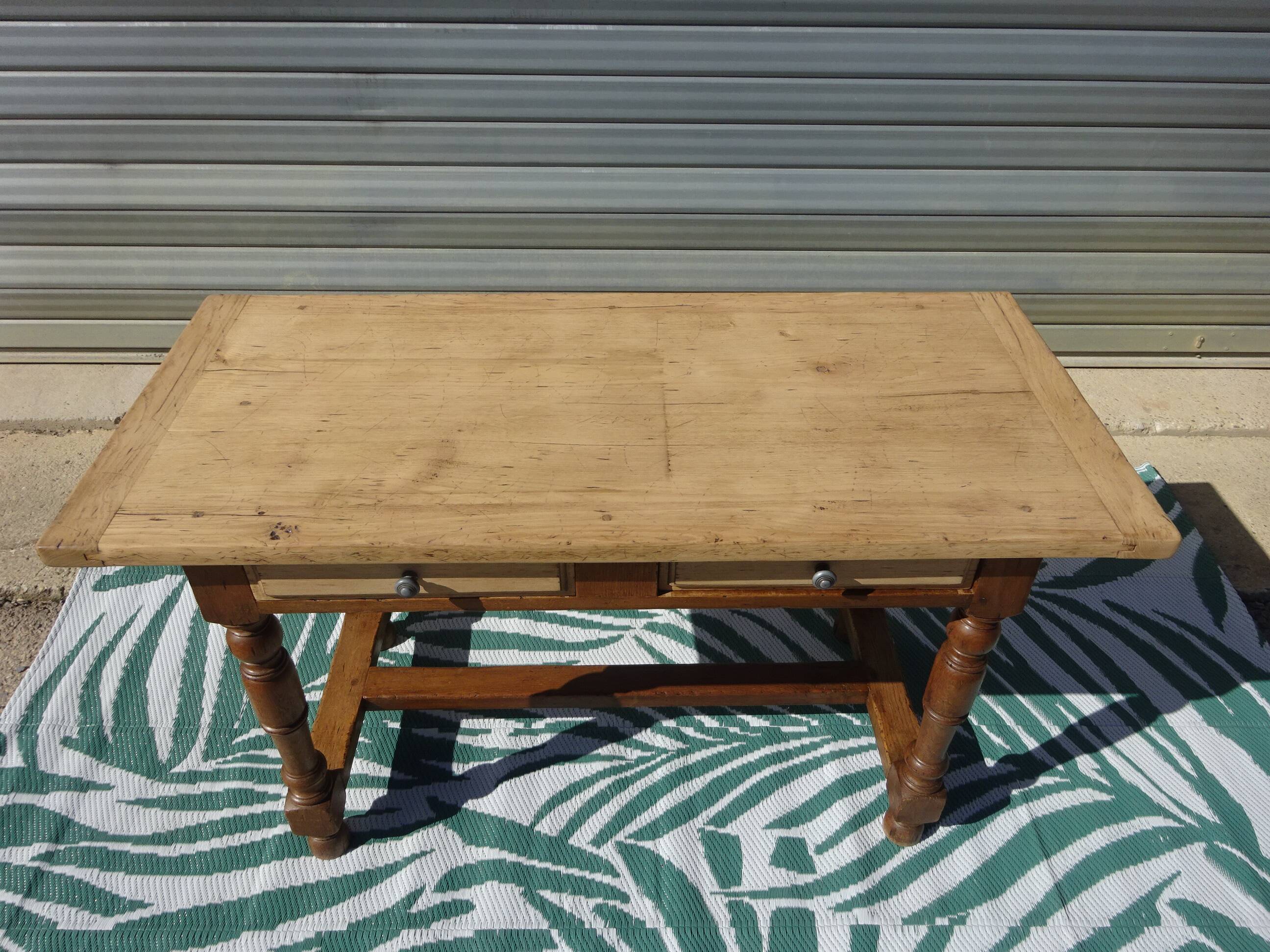 Rustic oak desk