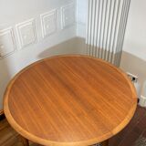 Scandinavian teak table with butterfly extension 60s