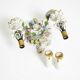 Beautiful hand-painted Mid Century porcelain wall lamp