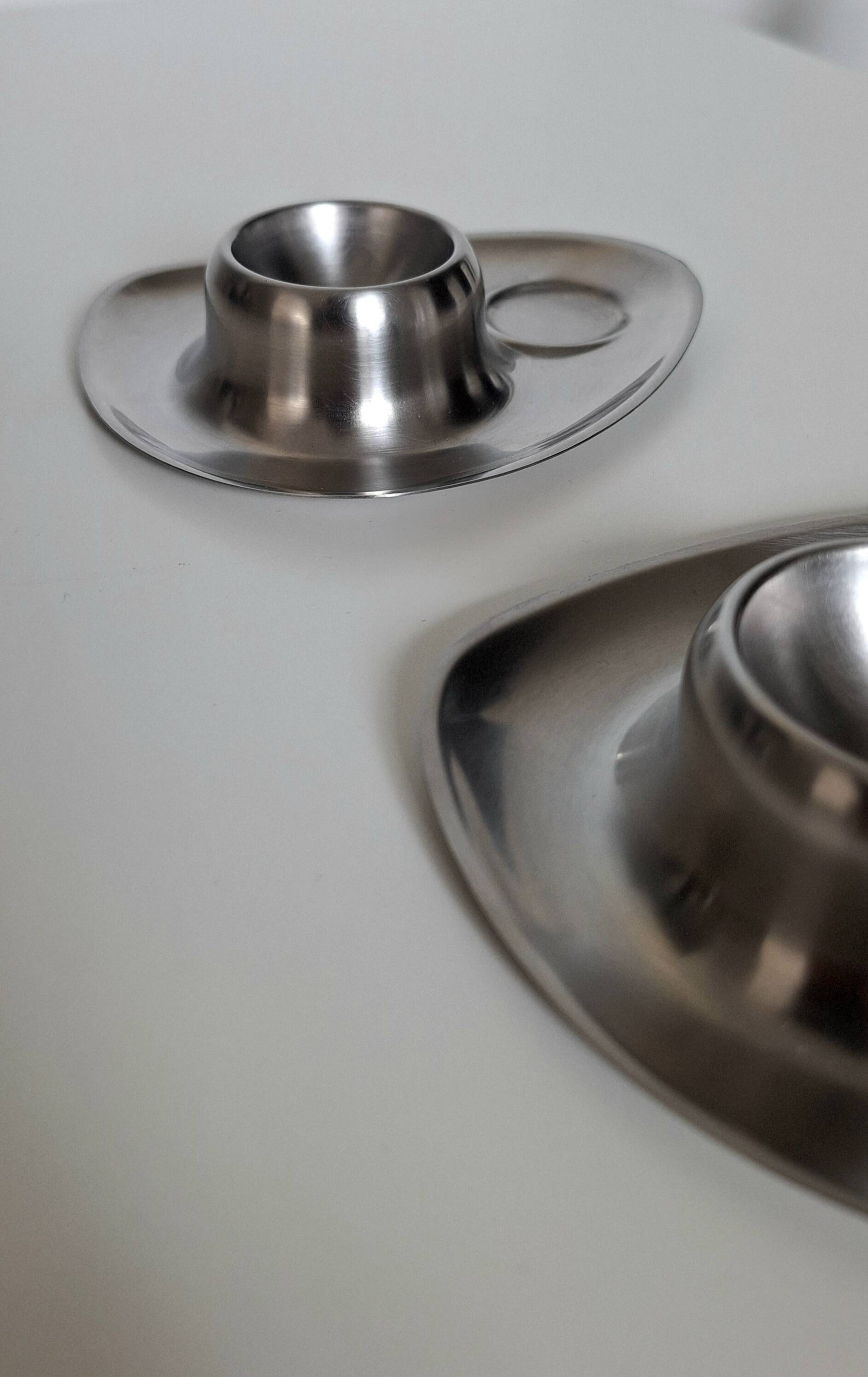 Vintage stainless steel egg cup