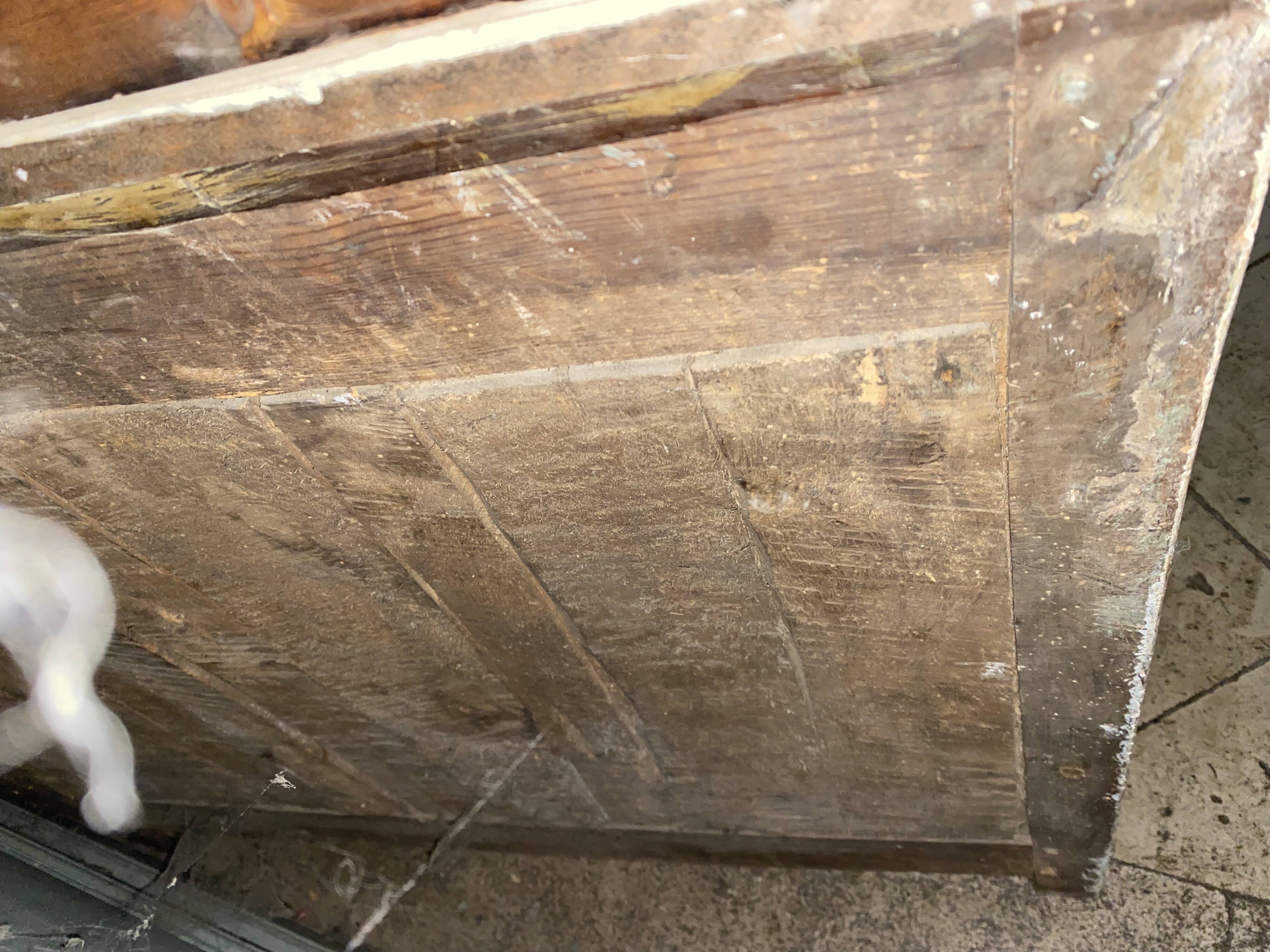 Small shabby two-body buffet