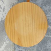 Pair of vintage pine tripod stools