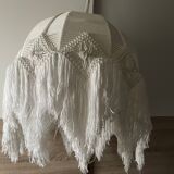 Macramé hanging lamp