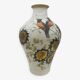 Decorated ceramic vase signed Pecchioli 1950s
