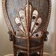 Fauteuil emmanuelle en rotin vernis