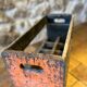 Antique wooden bottle holder 1950