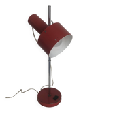 Lampe  vintage 1960 Monteuse Delmas rouge diable - 44 cm