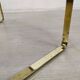 Golden sofa end table