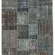 Tapis Oriental Contemporain Contemporain Fait à la Main 170 cm x 240 cm Gris Patchwork Tapis