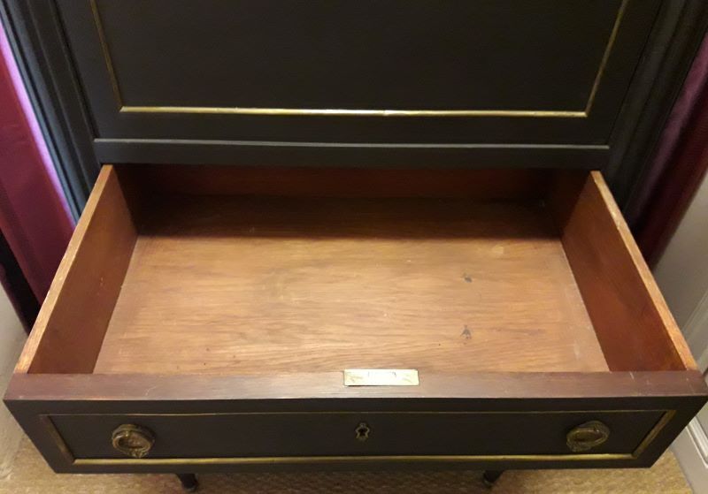 Secretary bar 4 drawers, Louis XVI style, XX