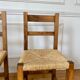 Pair of brutalist mulched chairs