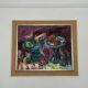 Original mid-century European oil on canvas – “Still Life” by Roy – dated 1969 – vintage & framed – 75 × 64 cm (29.5" × 25.2")