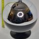 Coldy Lux ice bucket, spherical design in chrome and black metal, years.