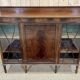 English 3-door mahogany bookcase from the 1950s