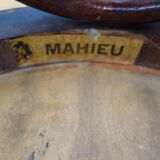 Set de 2 anciens tabourets Mahieu