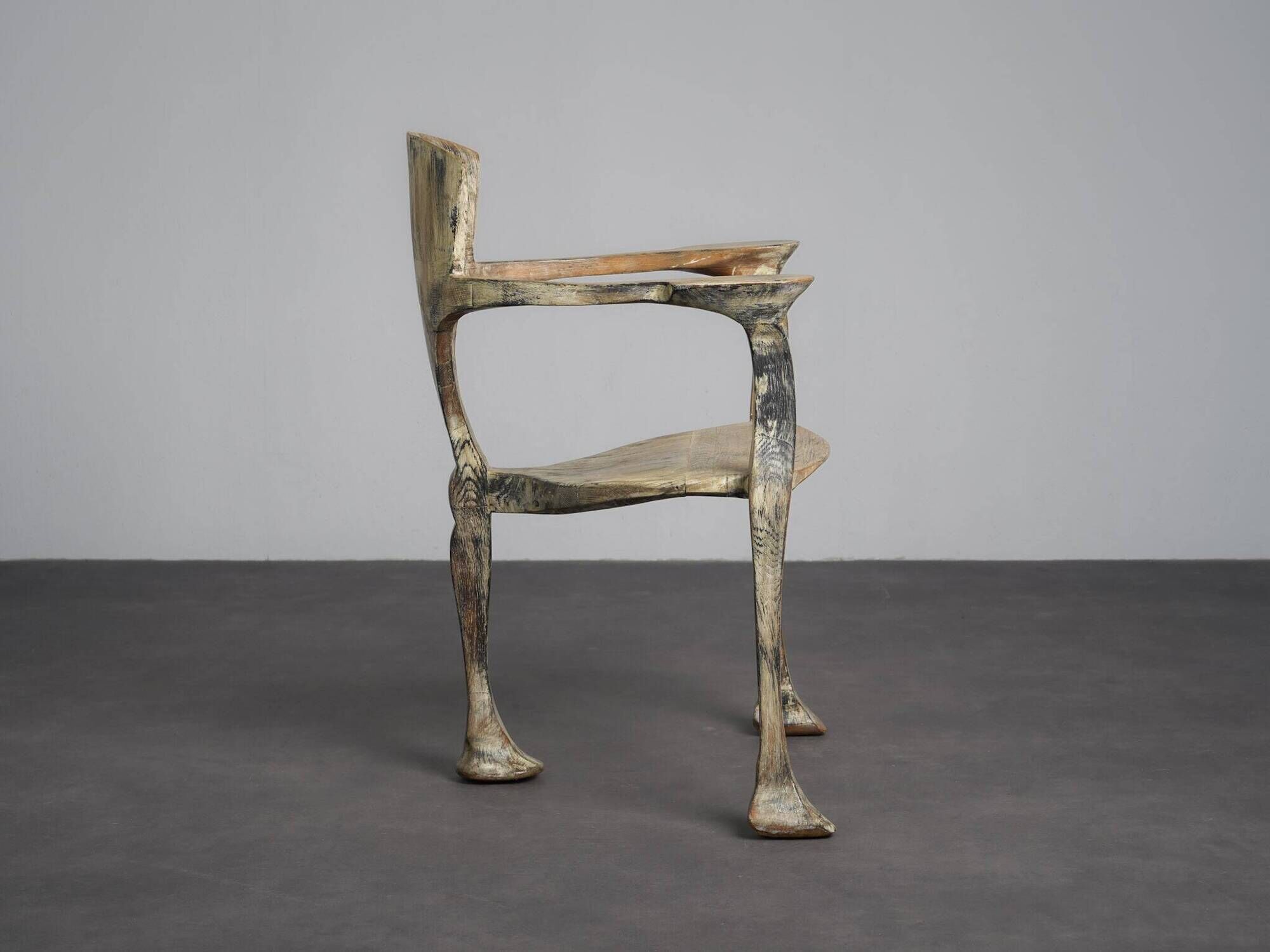 Unique “Ginkgo Biloba” sculptural armchair by Joop Evers and Frans Bolscher, Netherlands, 1992