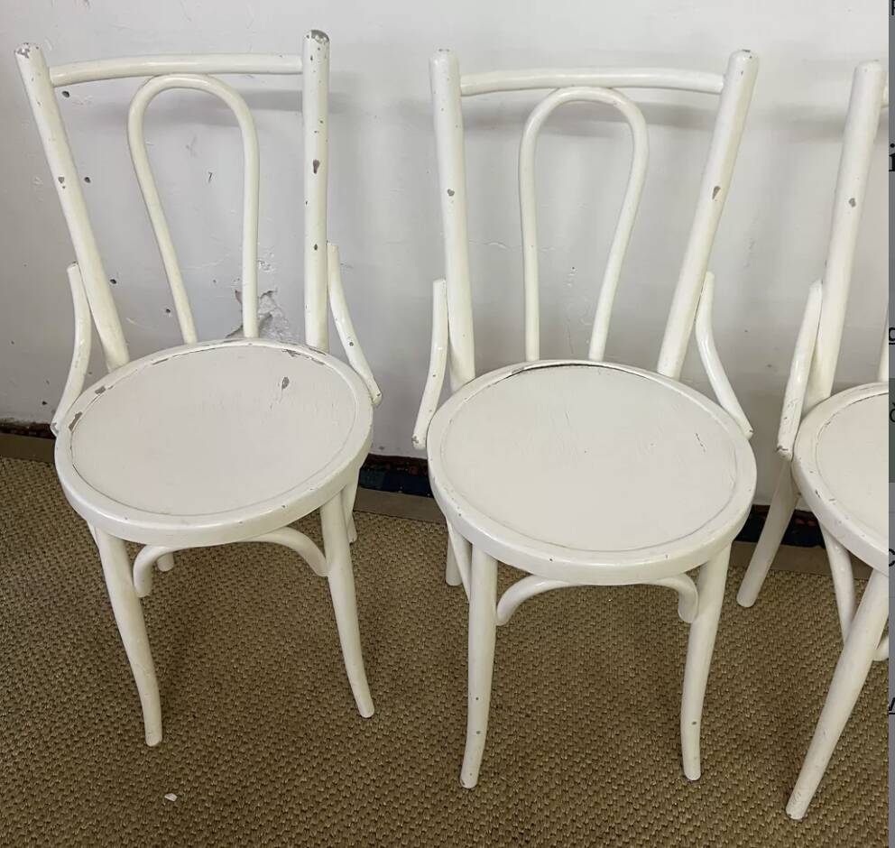 Set of 4 vintage bistro chairs