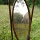 Vintage rattan psychedelic mirror 175x56cm