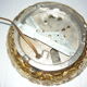 Moulded glass ceiling lamp, 50s/60s