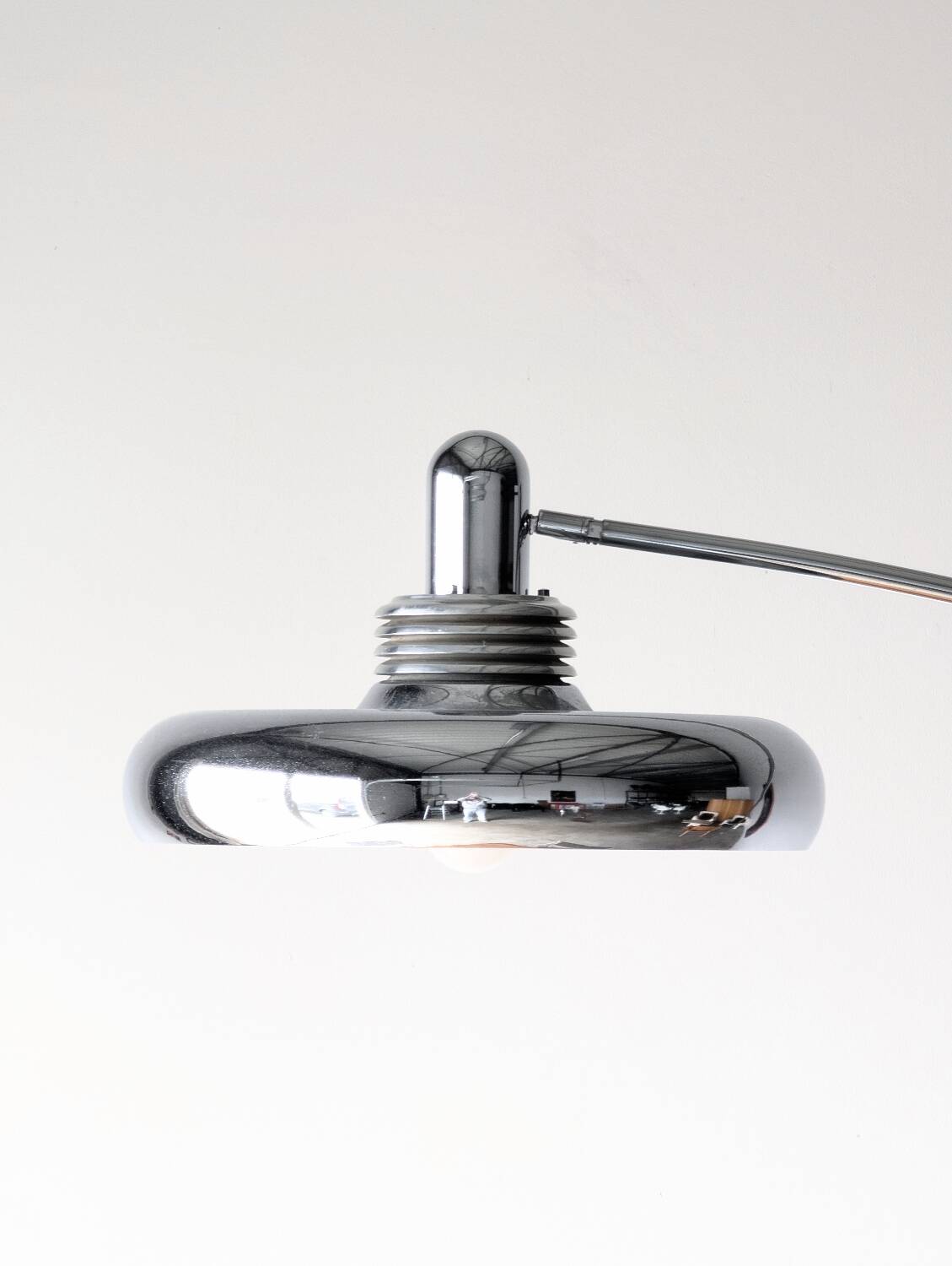 Vintage space-age Arc floor lamp by Leclaire & Schäfer, 1960s 1970s.