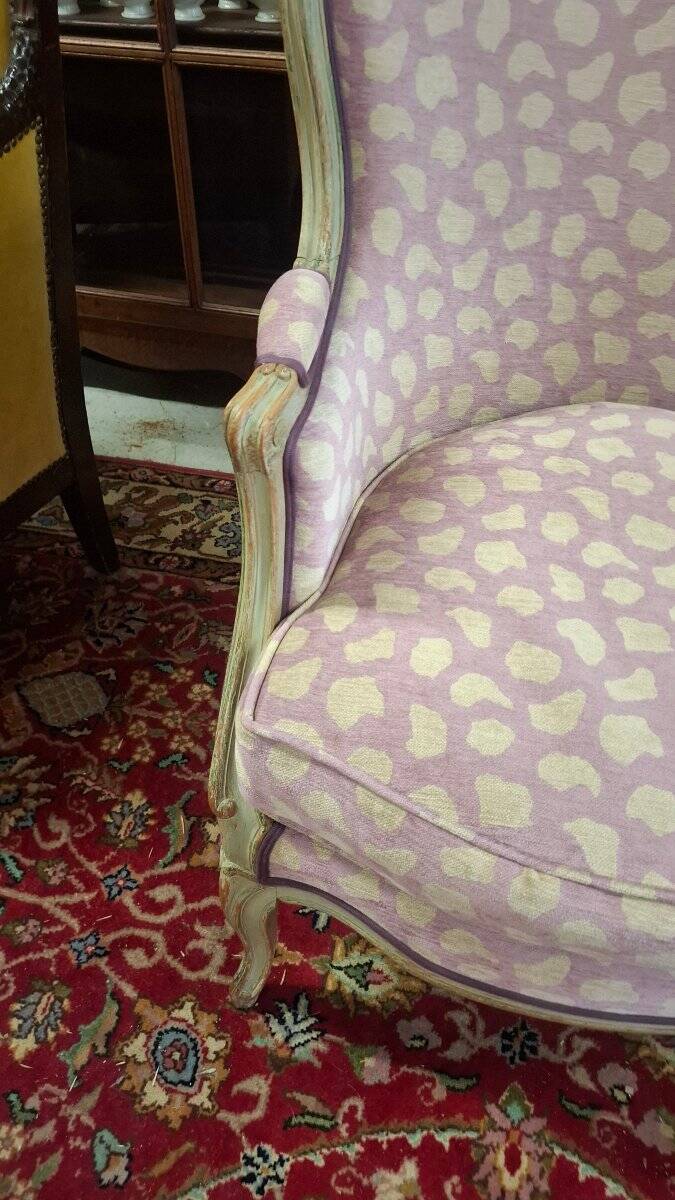 Paire de bergères de style Louis XV