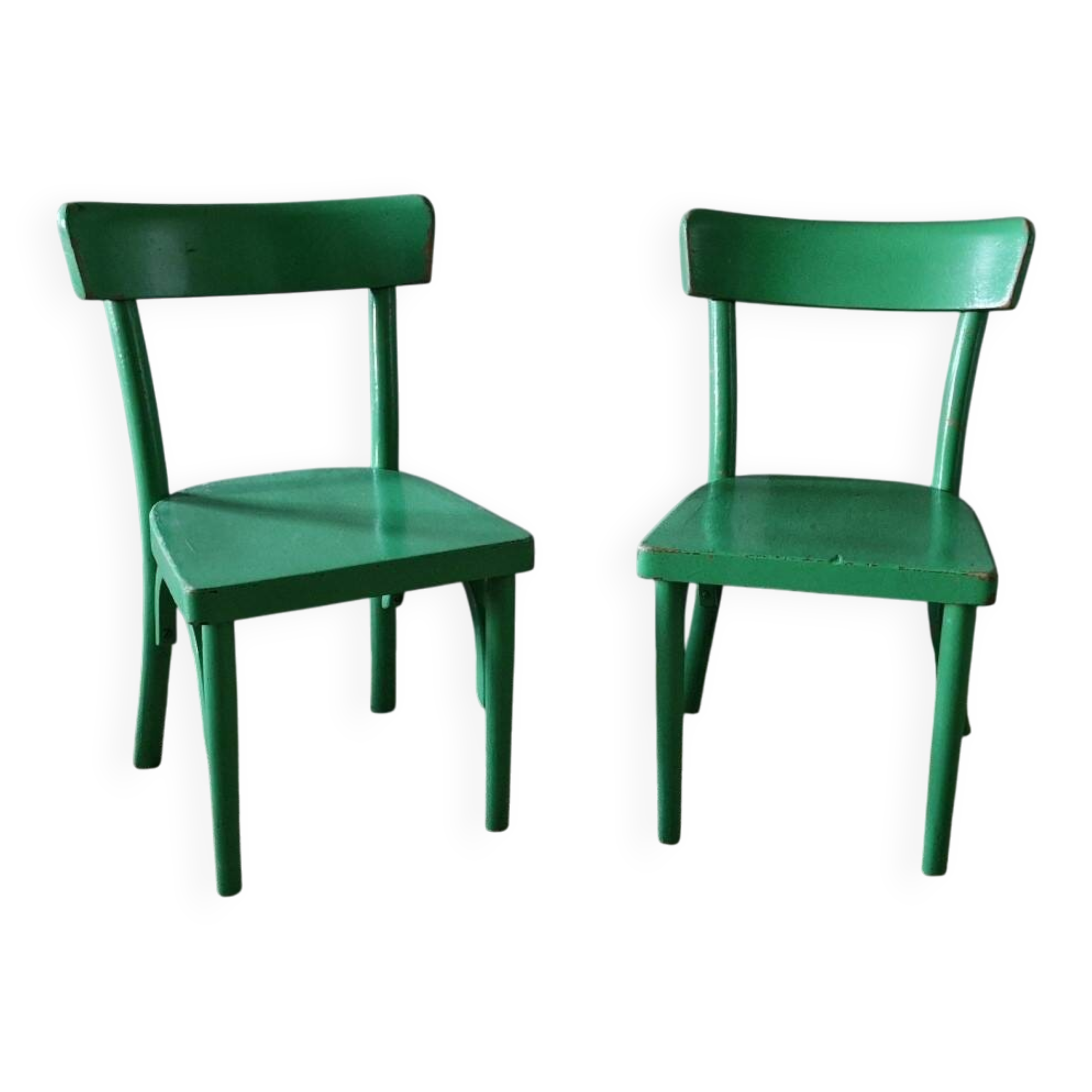 Pair of 1950s children's chairs, Baumann style