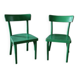 Pair of 1950s children's chairs, Baumann style