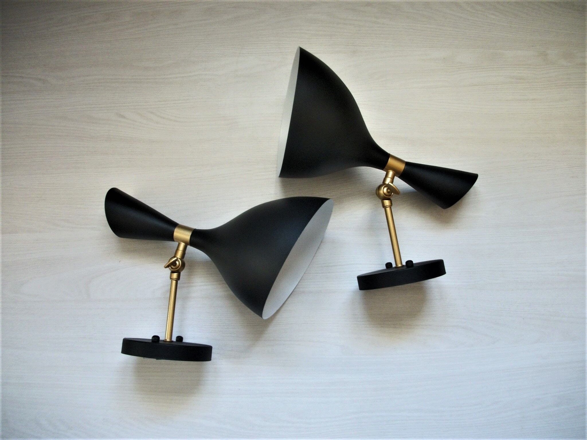 Pair of nordic wall lamps