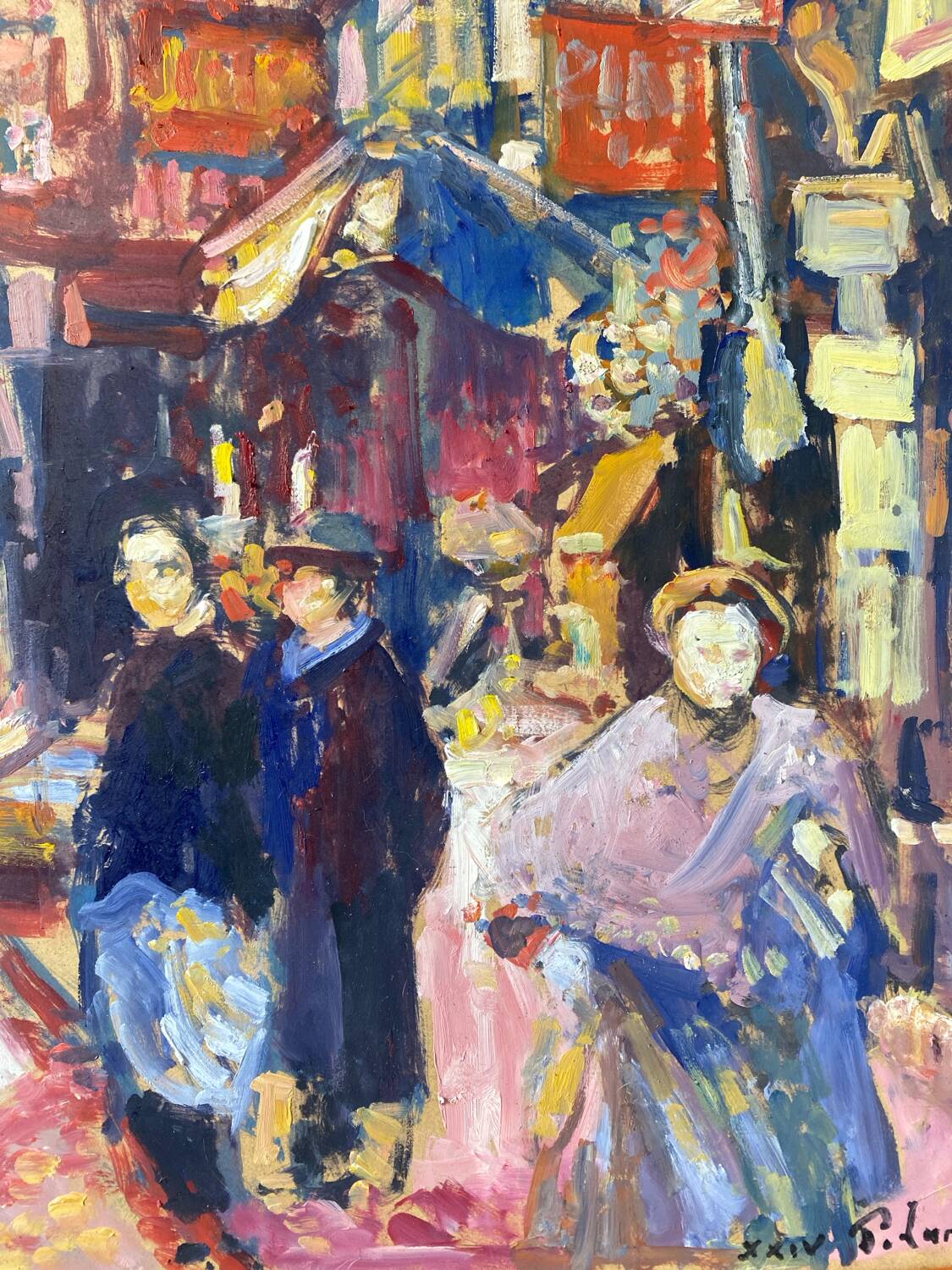 Jour de marché Parisien signé Landauer
