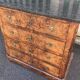 Commode style Louis Philippe en noyer et marbre dessus