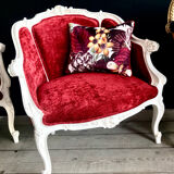 Fauteuil bergère ancien entièrement restauré