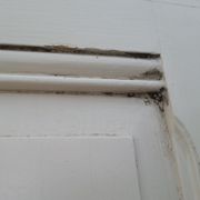 Pair of old beautiful white patina separation doors