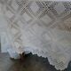 Handmade crochet antique bedspread