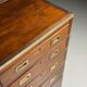 Campaign chest of drawers mahogany 19th century