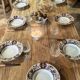 Solid oak farmhouse table "brut" 247x89, top "chocolate oak"
