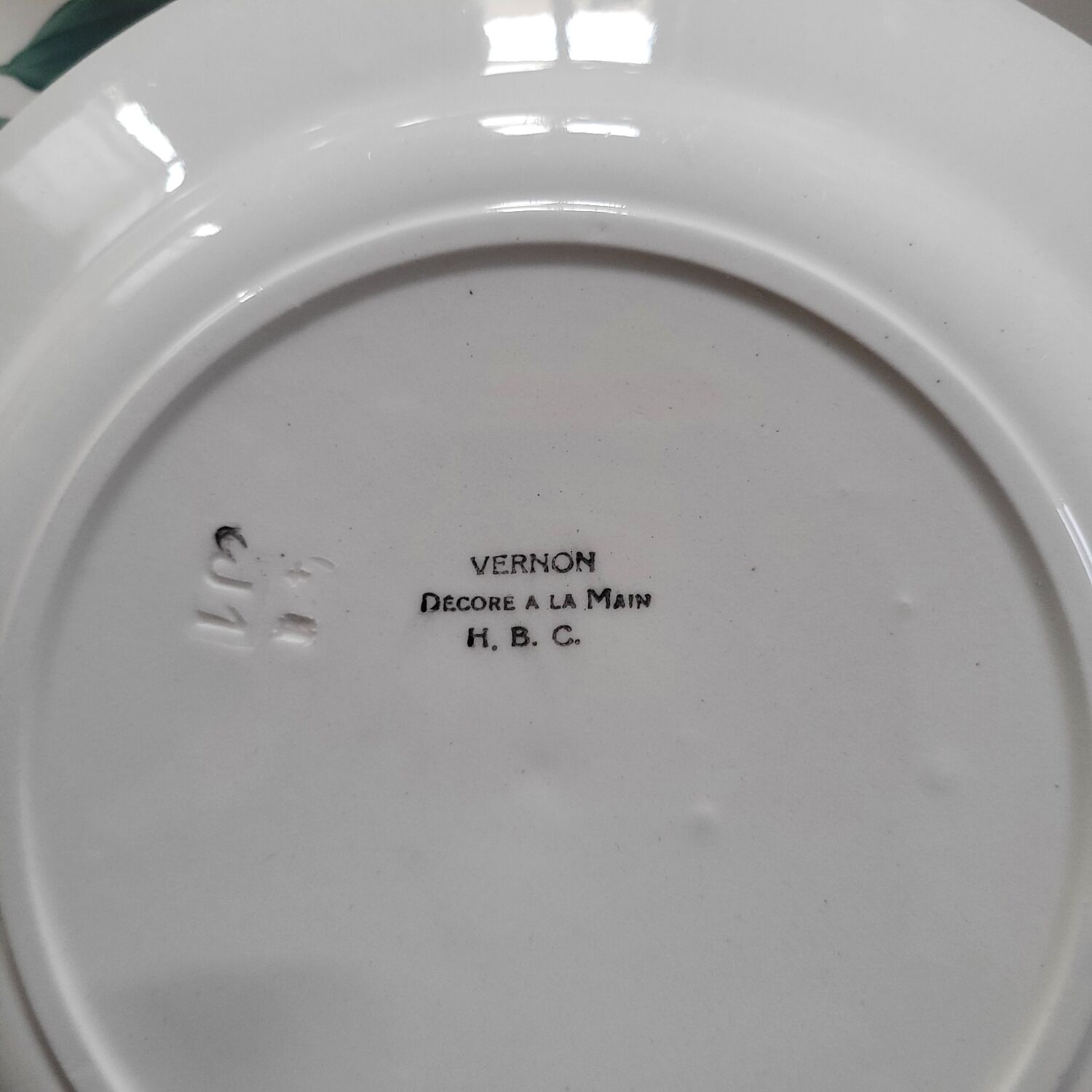 Vernon dinner plates – H.B.C. – 1940s
