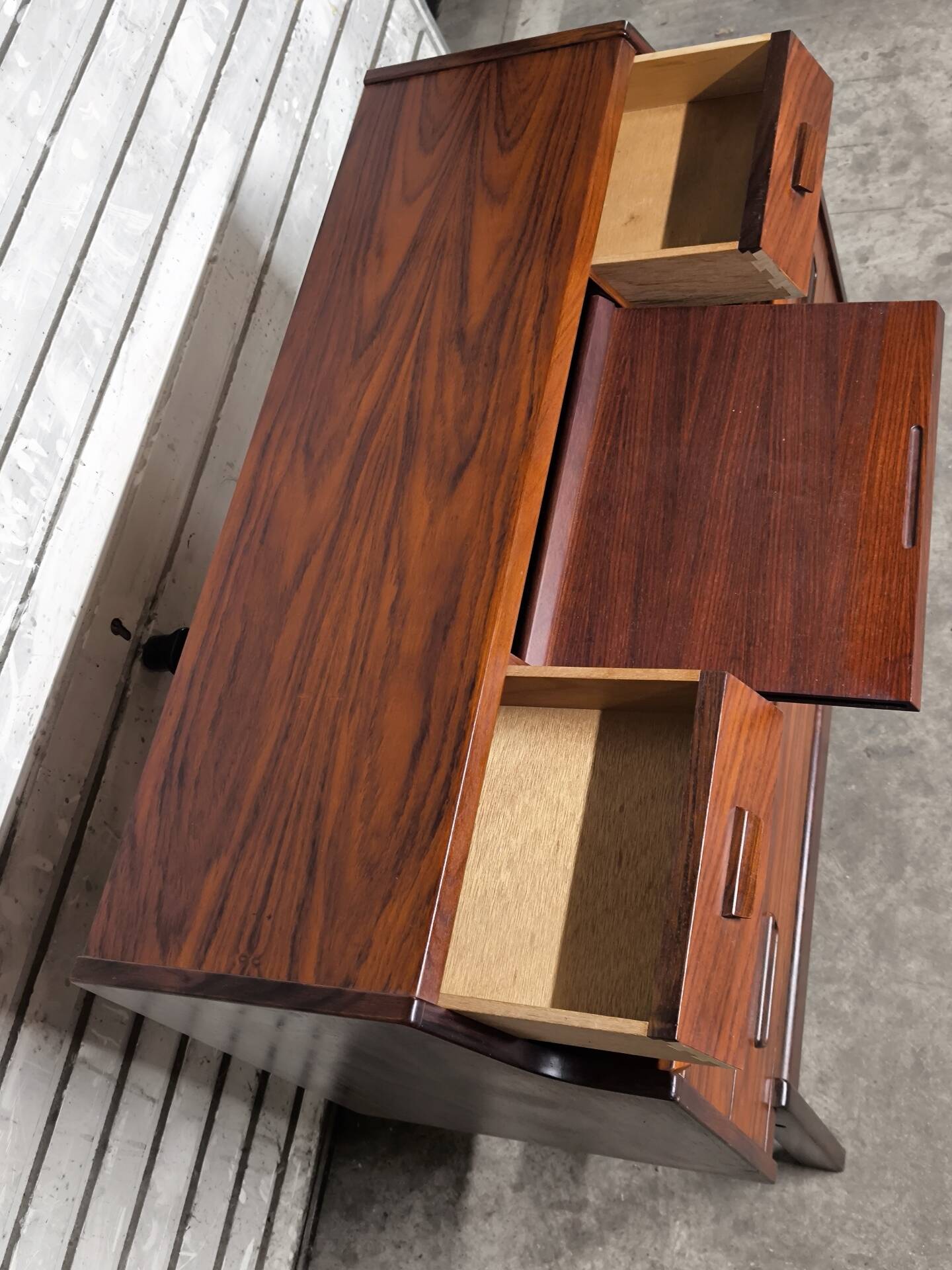 Vintage Scandinavian secretary Arne Wahl Iversen 1960 rosewood