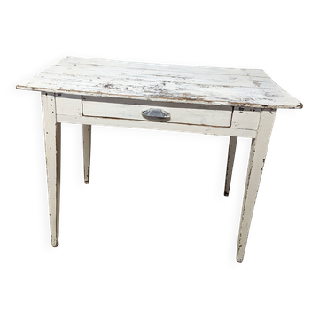 Distressed farmhouse table