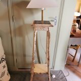 Old selette handcrafted floor lamp