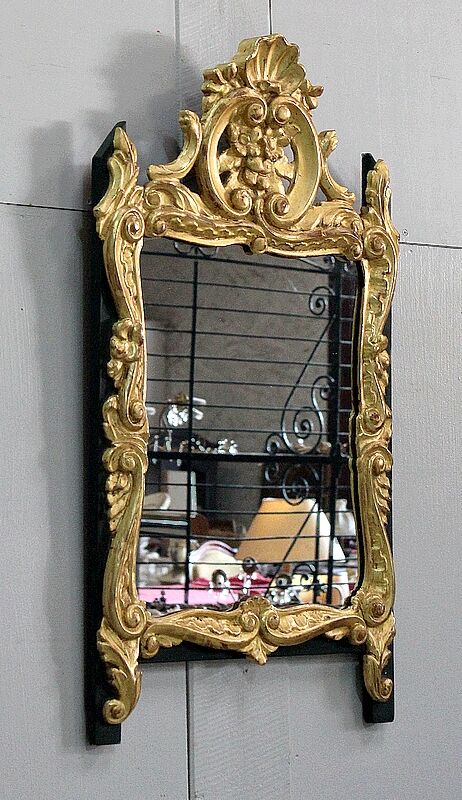 Miroir en bois doré, style Louis XV – début XXe