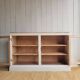 Beige glass and wood sideboard