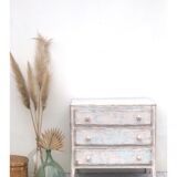 Patinated vintage chest of drawers