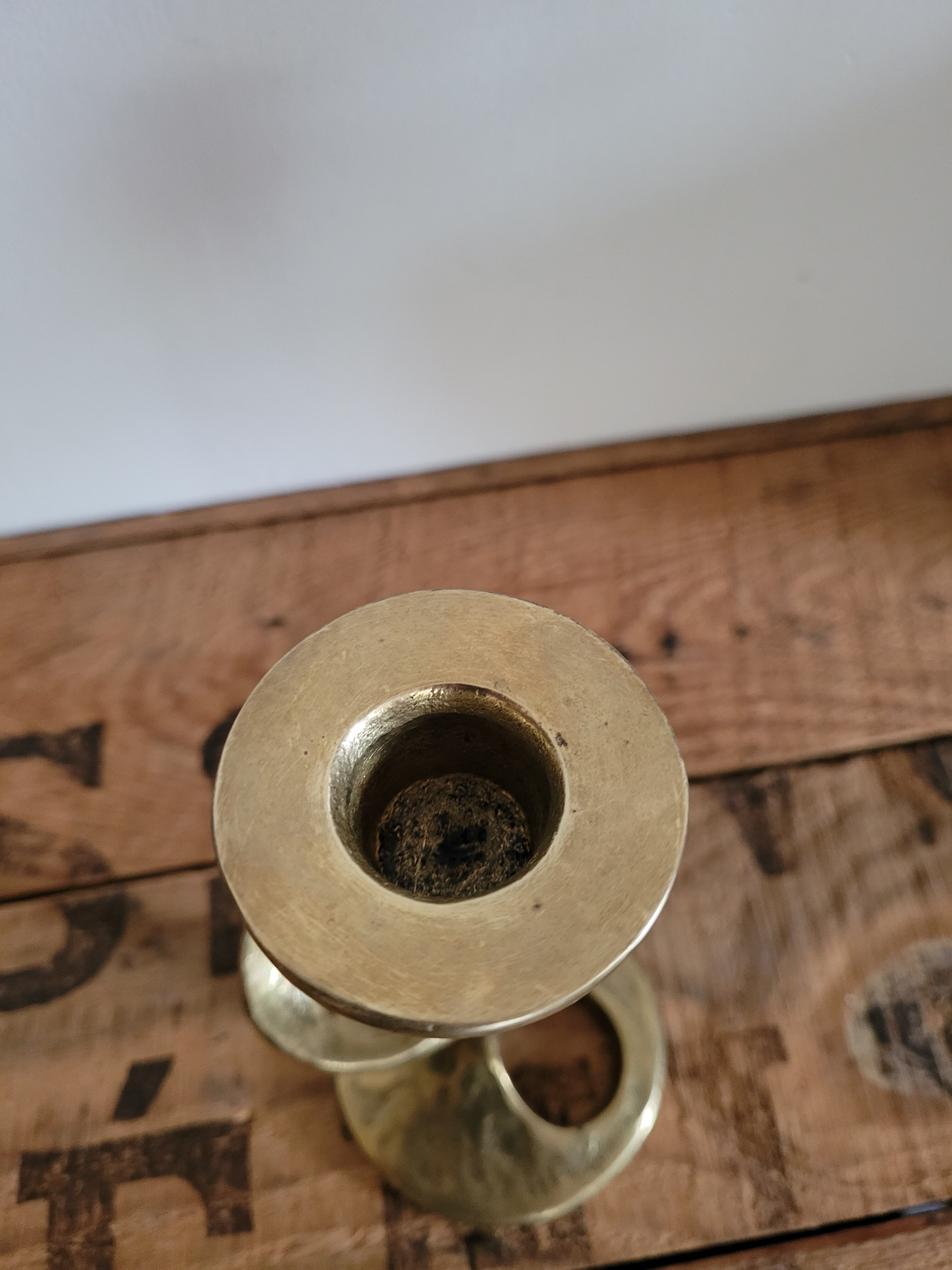 Art Deco bronze snake candle holder