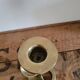 Art Deco bronze snake candle holder