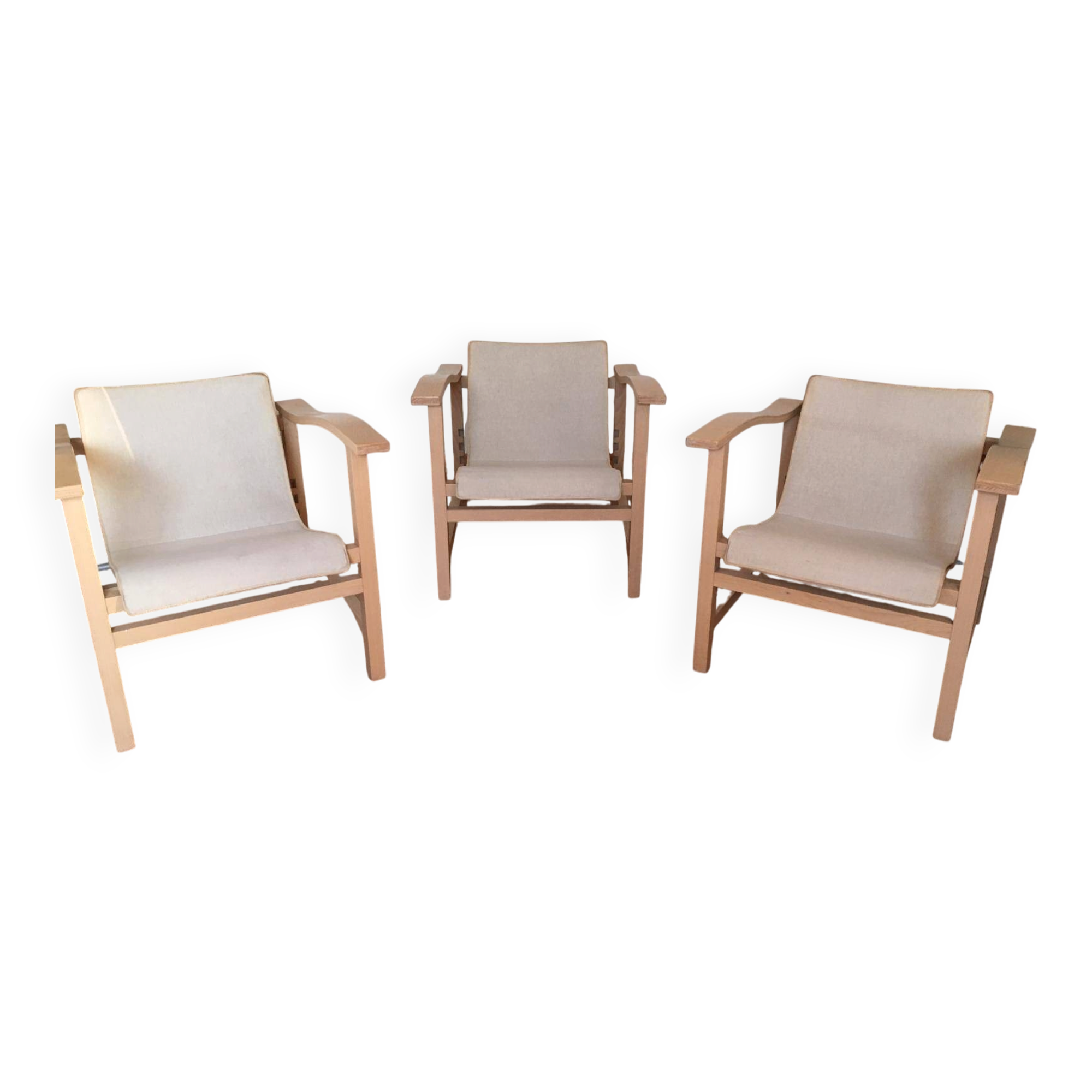 Suite de 3 fauteuils “Lecto” – Jean-Michel Wilmotte