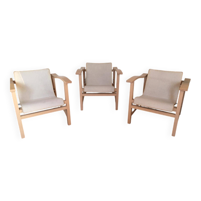 Suite de 3 fauteuils “Lecto” – Jean-Michel Wilmotte