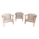 Set of 3 "Lecto" armchairs – Jean-Michel Wilmotte