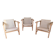 Suite de 3 fauteuils “Lecto” – Jean-Michel Wilmotte