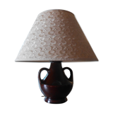 Ceramic body lamp with handles